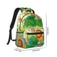 thumbnail image 2 of Yiaed African Animals in the Jungle Print School Backpack College Backpack Daypacks for Students High School Spacious and Durable Daypack for Work and Travel-One Size, 2 of 6