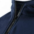 thumbnail image 4 of Fleece Sweatshirts for Men Winter Warm Sweater Pullover Casual Stand Collar Sweat Shirts Workout Gym Sports Outdoor Sportwear Plush Thicken Sweatshirt, 4 of 7