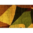 thumbnail image 1 of Ahgly Company Machine Washable Indoor Rectangle Oriental Yellow Modern Area Rugs, 8' x 12', 1 of 4
