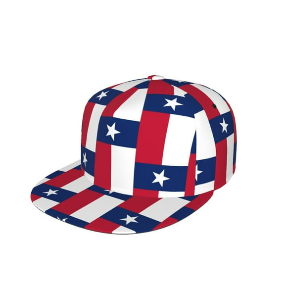 Snapback Hats For Men Women Texas Flag Flat Bill Brim Baseball Cap Printed Hat