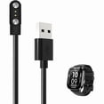 thumbnail image 1 of ccwmincc [1 Pack] for ganopterygon G128 Smart Watch Charger, Magnetic Replacement USB Charging Cable Compatible with STECEi G128 Smart Watch Accessories(Black), 1 of 1