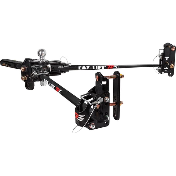 Camco Eaz-Lift TR3 1,200lb Weight Distribution Hitch Kit Features 1,500lb Max Tongue Weight Rating, Pre-Installed 2-5/16-inch Hitch Ball, and Adjustable Sway Control (48902)