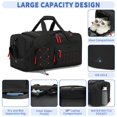 thumbnail image 3 of Bolsa de gimnasio BOSSTIN Bosstin, 45 L, bolsa de viaje deportiva negra, 3 of 6