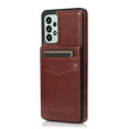 thumbnail image 3 of SaniMore for Samsung Galaxy A33 5G 6.5" 2022 Case, Card Slots Case with Flip Kickstand Premium Leather Magnetic Clasp Anti-scratch Anti-drop Heavy Duty Protective Case for Galaxy A33 5G, Brown, 3 of 14