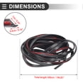 thumbnail image 4 of Unique Bargains Car Weatherstrip Door Weather Stripping Self Adhesive Weather Seal Strip 16.4Ft T-Shape EPDM Rubber, 4 of 6