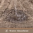 thumbnail image 2 of Vaukki Geometric Bathroom Rug Set of 3 Microfiber Soft Absorbent Non Slip Bath Rugs for Bathroom，(18"x26"+20"x47"+20"x24"，Brown), 2 of 9