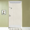 thumbnail image 6 of Transolid Expressions 36" X 48" X 96" 6-Piece Shower Wall Kit with Extension Kit, Bleached Oak, 6 of 6