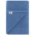 thumbnail image 6 of American Soft Linen Luxury 40x80 Oversized Bath Sheet, 100% Cotton XL Turkish Bath Sheet Towel, Electric Blue, 6 of 9