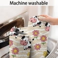 thumbnail image 5 of Beige Cow Flower Pattern Bathroom Rugs Mat,Non Slip Microfiber Bathroom Rug,Rubber Backing,Soft Bathroom Mats for Bathroom Floor,Tub and Shower,17x30in(43x75cm), 5 of 5
