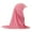 Pink, variant on Wancir Girls Muslim Hijab Scarf Islamic Shawls Head Wrap Head Scarf One Piece Muslim Hijab with Rhinestone for Age 2-6