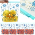 thumbnail image 1 of 50 Sacs de Congélation Coulissants pour Aliments de Noël avec Fermeture Éclair 9 Pouces Flocon de Neige Transparent Sacs de Rangement Réutilisables Étanches Épaissis pour Mariner les Viandes (Transparent et Bleu, Style Classique), 1 of 7