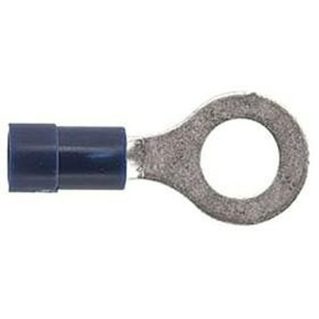 Klein Tools C61314 60000 Series Insulated Bell-Mouth Terminals-Ring Tongue, 16-14 AWG, 100-Pack, 17/64-Inch Hole