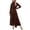 A-Brown663, variant on SONXAHE Twist Waist Midi Dress for Women Short Sleeve Daily Long Dress