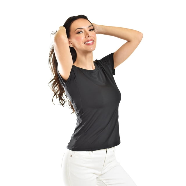 Playera deportiva juvenil Roman Fashion 0016 Negro M