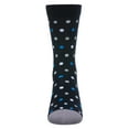 thumbnail image 4 of MeMoi Boys Colorful Dot-Patterned Cotton-Rich Crew Sock - Boys - Male, 7 8, Black, 4 of 7