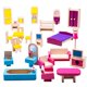 thumbnail image 1 of Bigjigs Toys Heritage Playset Juego de muebles de madera para muñecas - 27 piezas Bigjigs Toys JT116, 1 of 1