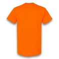 thumbnail image 2 of High Visibility Short Sleeve T-Shirts for Men M Size | Gildan 2 Pack Hi Vis Work Shirts 50/50 cotton/polyester Safety Orange Crew Neck Tee Shirts, 2 of 5