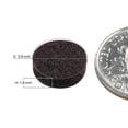 thumbnail image 5 of Paquete de 1000 almohadillas de fieltro autoadhesivas Rok Hardware resistentes de 3/8"" (9,5 mm) de diámetro para muebles/gabinetes, 1/8"" (3 mm) de altura, redondas, color marrón - ROKFELTP38BRN, 5 of 5