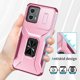 thumbnail image 2 of Funda para GANGXUN Motorola Moto G 2023 5G - Soporte metálico, Función magnética, Rosa, 2 of 5