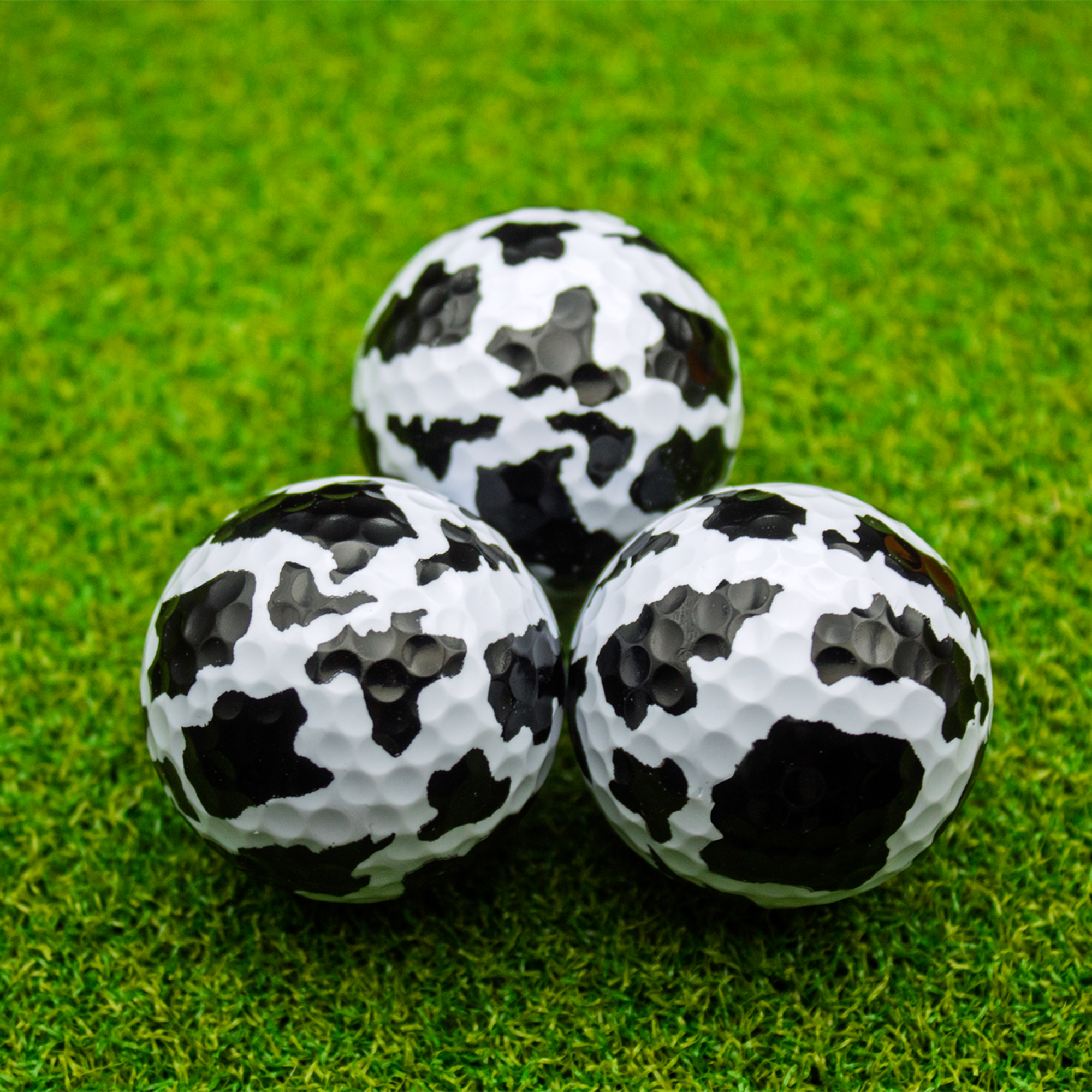 Cow Print Golf Balls, 12 Pack by GBM GOLF