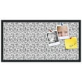 thumbnail image 2 of PinPix 36x18 Custom Cork Bulletin Board Floral Black Roses Poster Board Has a Fabric Style Canvas Finish, Framed in Floral Black Roses, by ArtToFrames (PinPix-165), 2 of 6