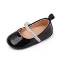 thumbnail image 6 of Biekopu Baby Girls Princess Shoes, Soft PU Leather Shiny Rhinestones Non-slip Bottom First Walker Shoes Toddler Shoes, 6 of 6