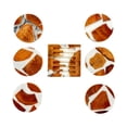 thumbnail image 4 of PORTAVASOS REDONDO RESINA BLANCA Y MADERA DE ACACIA SET DE 6, 4 of 4