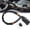 Black, variant on 17" Universal Steering Wheel & Seat Belt Lock – Lightweight Anti-Theft for Cars, SUVs, and Golf Carts with Multi-Function Keys