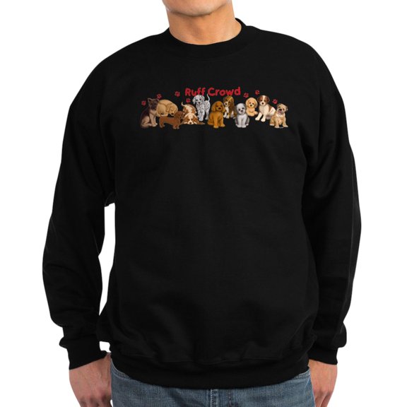 CafePress - Ruff Crowd Sweatshirt (Dark) - Classic Crew Neck Sweatshirt