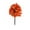 Orange, variant on PBAZIH Artificial Flowers for Outdoors Waterproof Faux Garden Plants for Porch and Patio Durable Plastic Decorative Mums for Halloween and Thanksgiving Decor Easy to Install with Ground Stakes