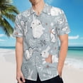 thumbnail image 5 of High Quality Hawaiian Shirts for Men Short Sleeve Aloha Beach Shirt Floral Summer Casual Button Down Shirts Blouses LHJGUO, 5 of 7