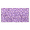 thumbnail image 5 of Bimba Purple Leaves & Periwinkle Floral Pure Silk Printed Scarf Dupatta Head Neck Wrap Bandanas For Women 40 x 40 Inches, 5 of 6