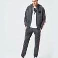 thumbnail image 4 of Otoño e invierno, nuevo suéter informal a rayas sueltas para hombre, traje deportivo Pompotops oipoqjl29177, 4 of 8