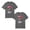 Dark Gray, variant on 100% Cotton Double Sided Graphic T-Shirt for Men, Retro 3 Boxer Vintage Sports Fighter Print Short Sleeve Casual White Tee 2XL