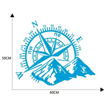 

Wozhidaoke sticky notes Mountain CompCover Applique Modified Fashion CompCar Applique stickers387 room decor home docor