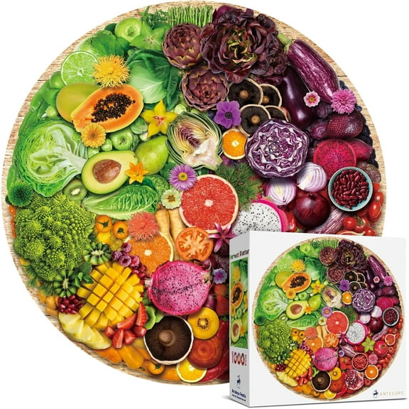 Antelope - 1000 Piece Puzzle for Adults, Harvest Platter - Jigsaw Puzzles 1000 Pieces, High Resolution, Matte Finish, No Dust