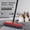 red, variant on Pet Hair Removal Carpet Rake Rubber Broom with Removal Gloves,50 inch Adjustable Handle Pet Hair Remover Tool