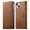 Brown, variant on Leather Wallet Flip Case for [iPhone 13 Mini], RFID Blocking, Card Slots & Stand Orange