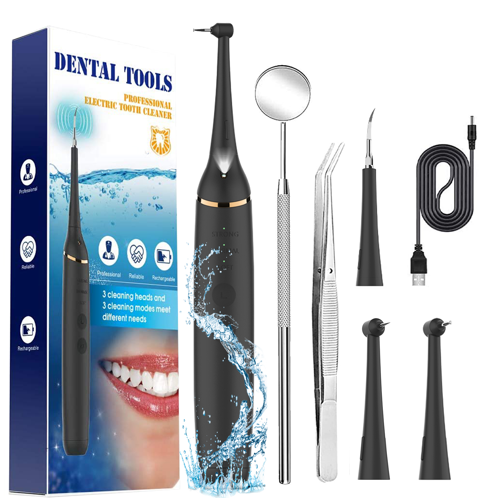 Electric Teeth Cleaner, iFanze Rechargeable Dental Calculus Remover