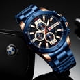 thumbnail image 5 of Sporty Watches Men Luxury Brand Curren Fashion Quartz Watch With Stainless Steel Casual Business Wristwatch Male Clock Relojes - Quartz Wristwatches, 5 of 6