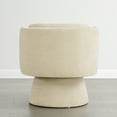 thumbnail image 2 of Spruce & Spring Modern Upholstered Swivel Barrel Accent Chair Beige, Single, 2 of 7