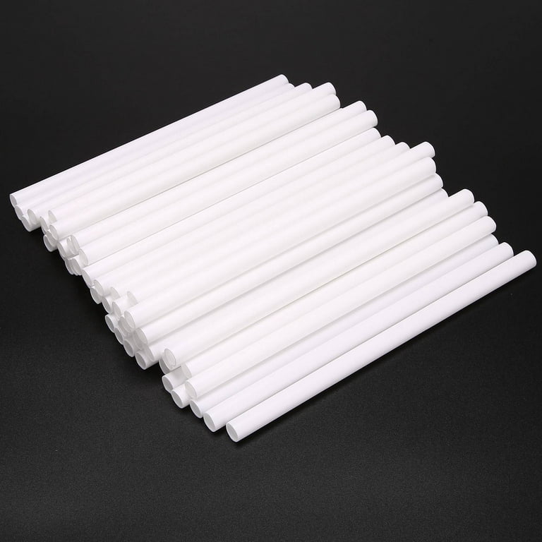 50 Pcs Plastic White Cake Dowel Rods For Tiered Cake Construction And  Stacking (0.4 Inch Diameter 9