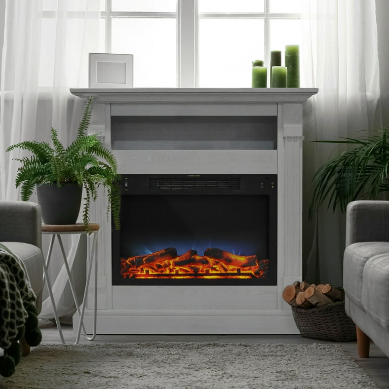Cambridge 34 x37 Fireplace Mantel with Log Insert Cambridge 34 x37 Fireplace Mantel with Log Insert