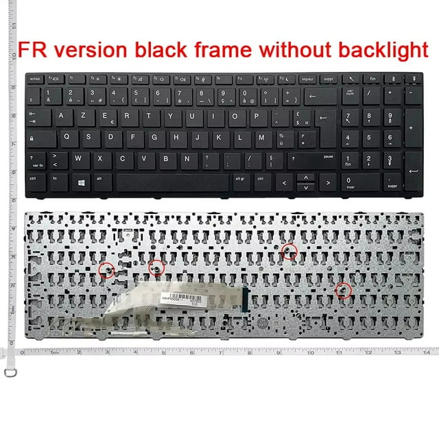 Nouveau Clavier d'Ordinateur Portable US/SP/UK pour HP Probook 450 G5 455 G5 470 G5 Clavier Anglais Noir Rétroéclairé Sans Rétroéclairage