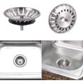 thumbnail image 5 of Jinsinto 2 Pieces Stainless Steel Kitchen Sink Plug - Universal Kitchen Sink Filter (Dia: 80MM), Kitchen Sink Grid, Silver, 8cm, 5 of 5
