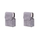 thumbnail image 2 of Cateissary Elegante pitillera de PU con tarjetero de visita Estuche para tarjetas de visita de regalo Pitilleras Gris liso Gris liso 2Conjunto, 2 of 6