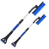 One opening Extendable Snow Brush with Ice Scraper  Detachable Car Snow Brush Snow Removal Tool with Comfortable Soft Foam Grip for Car SUV Truck