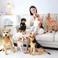 thumbnail image 2 of Huge Standing Giraffe Dog Cat Horse Sika Deer Tiger Toys Cute Animal Soft Simulation Doll Birthday Gift Kids Toy Bedroom Decor, 2 of 5