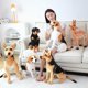 thumbnail image 2 of Huge Standing Giraffe Dog Cat Horse Sika Deer Tiger Toys Cute Animal Soft Simulation Doll Birthday Gift Kids Toy Bedroom Decor, 2 of 5