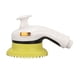 thumbnail image 2 of Cepillo de ducha para mascotas con interruptor, universal, suave, con masaje de dientes, cabezal de ducha para perros, cepillo de baño con mango ergonómico, amarillo, 2 of 14